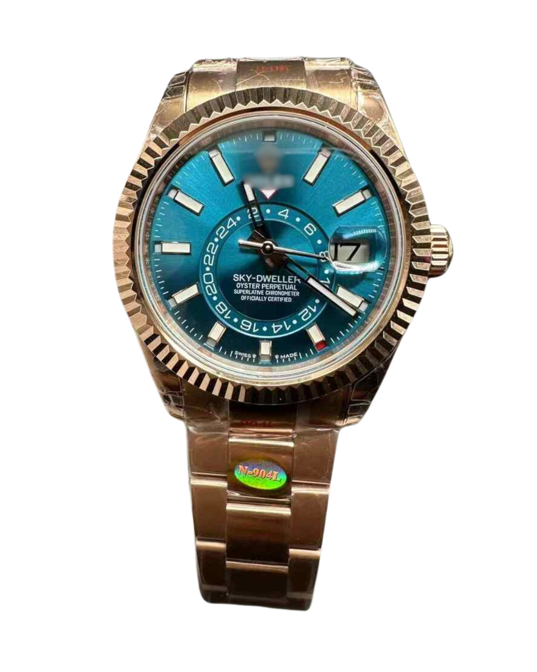 Sky-Dweller 9001 V2 – 42mm Rose Gold, Blue Dial | Automatic Oyster Watch