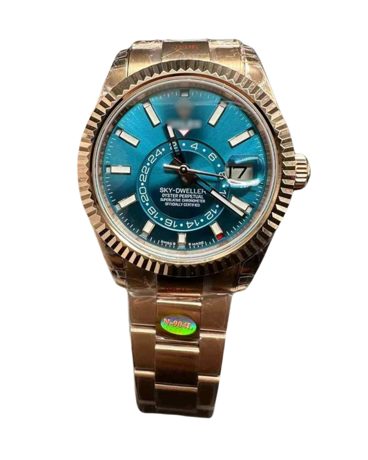 Sky-Dweller 9001 V2 – 42mm Rose Gold, Blue Dial | Automatic Oyster Watch